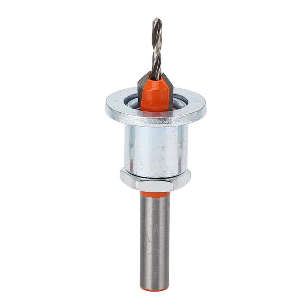 5pcs 90-Degree Angle Tapered Countersink Bit Carbide Tipped Self Tapping Screw Bit Hole Drilling