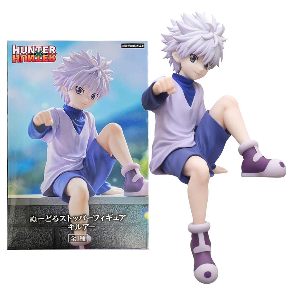 12СМ Аниме HUNTERxHUNTER Киллуа Золдик Фигурка Stopper для лапши GON FREECSS Сидящая модель Игрушка Подарок Фигурка Действия ПВХ
