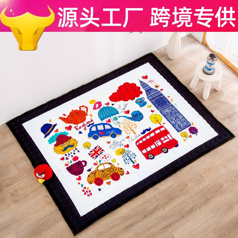 Коврик для забора для игр, утолщенный коврик для ползания, детский коврик, складной коврик для ползания, противоскользящий коврик