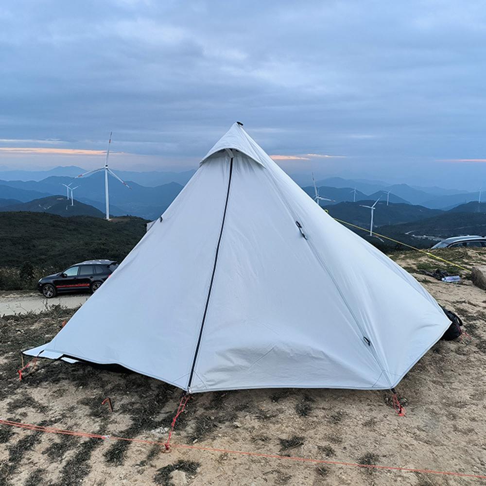 Палатка-типи для кемпинга, уличная палатка-пирамида, палатка для одиночных людей, типи, горячая палатка для кемпинга, пешего туризма