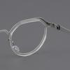 Denmark Brand Screwless Thin Titanium Glasses Frame Polygon Oval Eyeglasses Ultralight Handmade Women Men Frames 9630 Fashion