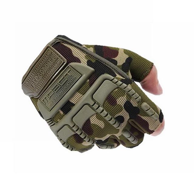 Мужские военные перчатки без пальцев для активного отдыха, работы, охоты, тактические перчатки, противоскользящие перчатки для МТБ, велосипеда, мотоцикла