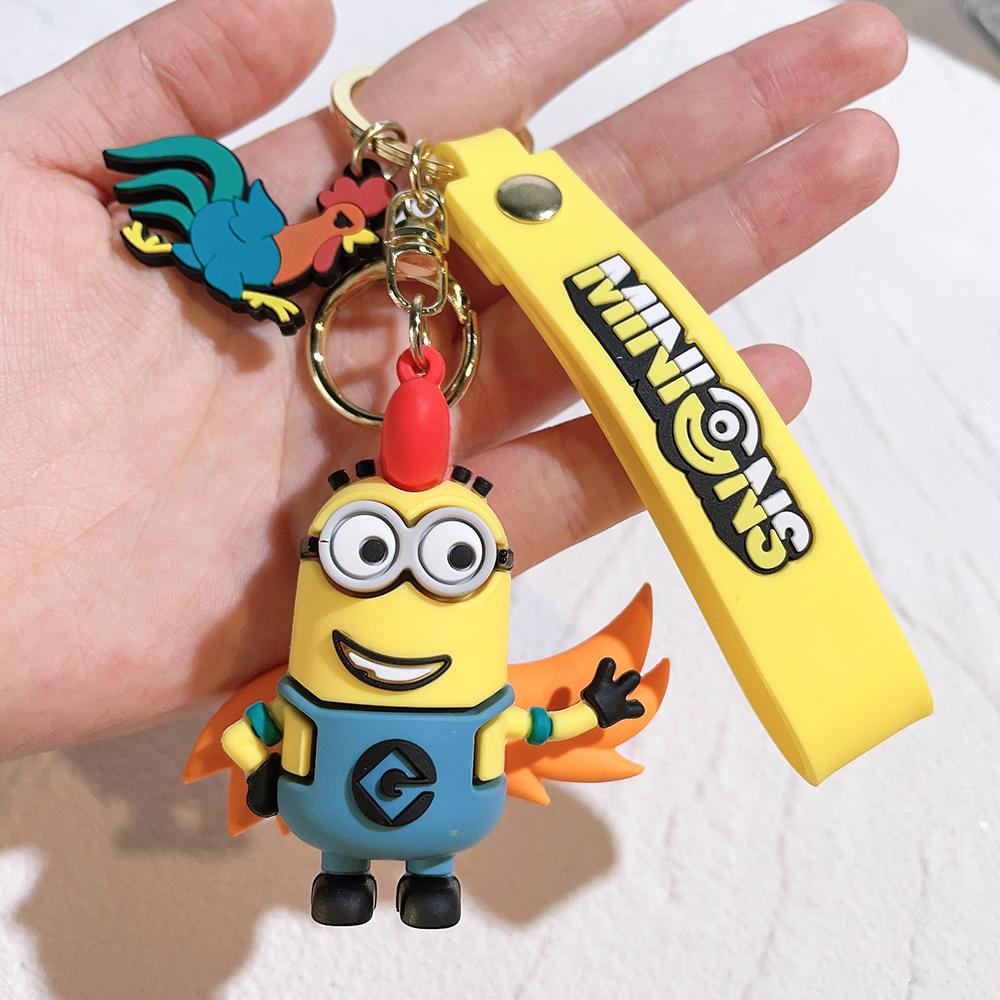 Kawai Zodiac Series Minions Figurines Toys Keychain 3D Despicable Minions Action Figures Classic Toys Xmas Gifts for Children