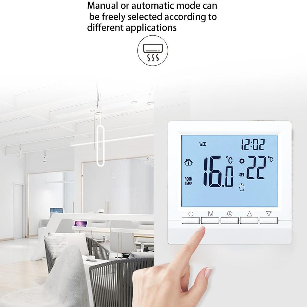 ME83 ЖК-цифровой термостат, программируемый регулятор температуры нагрева, интеллектуальный термостат для газового котла, регулятор температуры нагрева