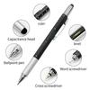 6 In 1 Ballpoint Pen Screwdriver Caliper Level Ruler Capacitive Touch Office Supplies School Stationery Writing Tool