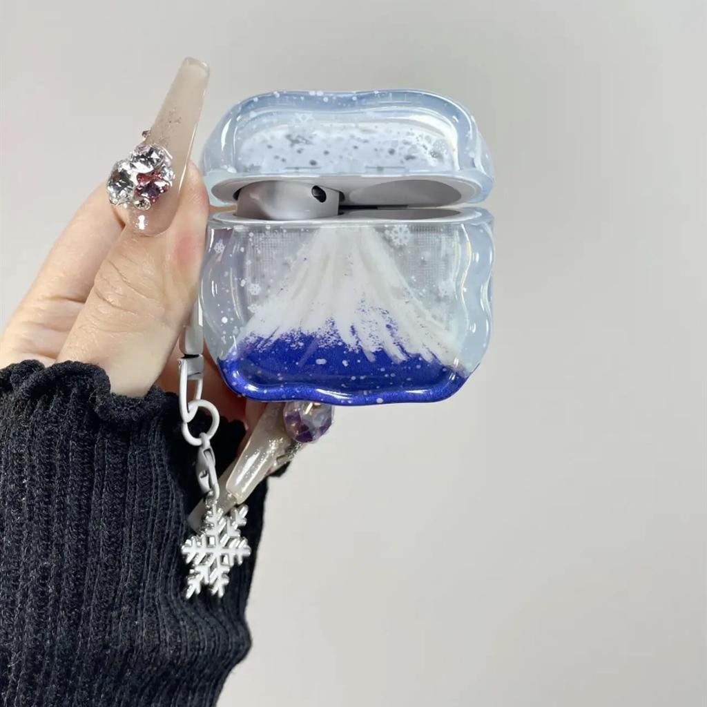 Snow Mountain is suitable for airpodspro1 generation earphone cover Apple Bluetooth protective case pro1/1 soft silicone new ins