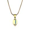 American Football Rugby Pendant Necklace For Women Men Stainless Steel Enamel Gold Color Sports Style Jewelry Accessory