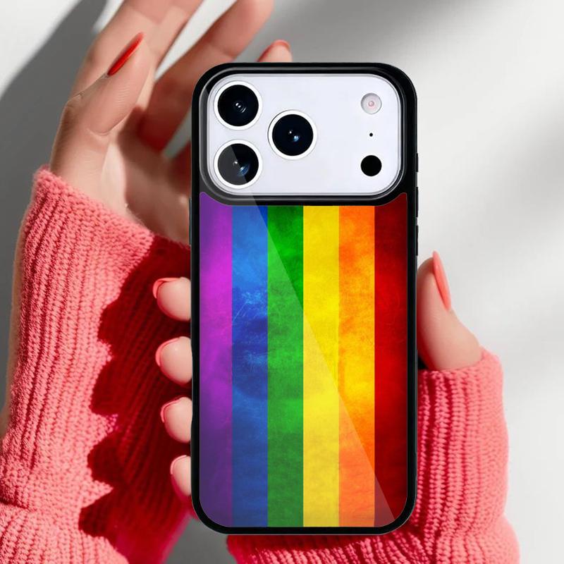 Gay Lesbian LGBT Rainbow Pride Phone Case for iPhone 17 16 15 14 13 Pro Max Back Cover for 12 11 Pro Coque