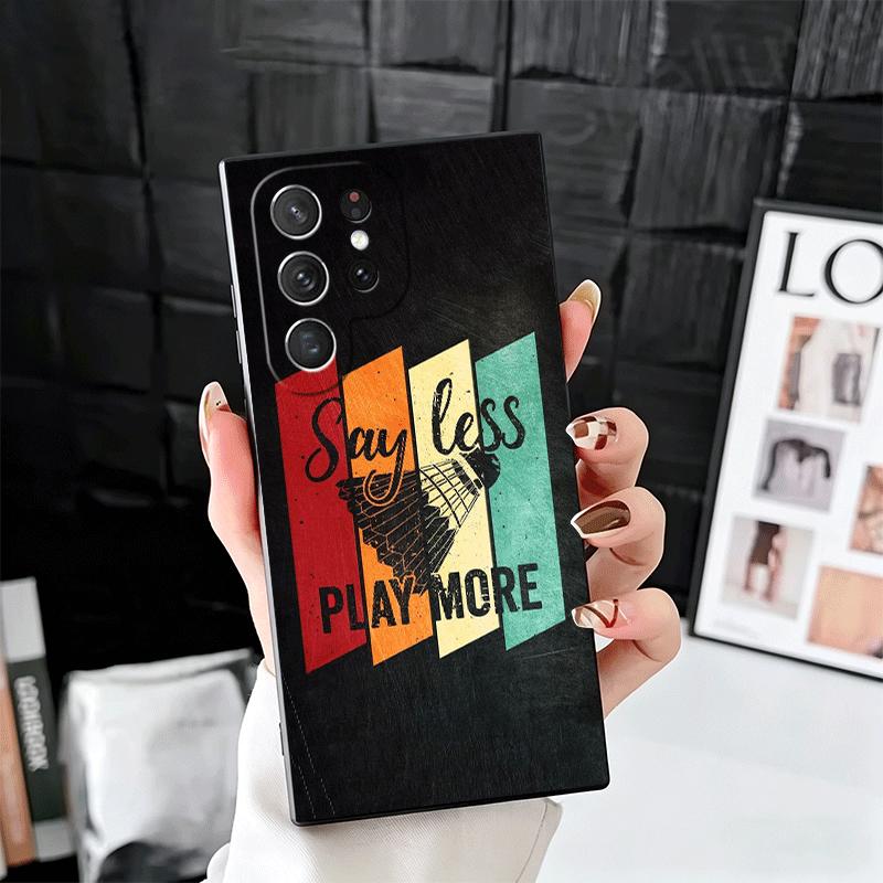 Badminton Sport Soft Phone Case for Samsung Galaxy S26 S25 Edge S24 Ultra S23 Plus S22 S21 FE S20 Black Cover Back Shell