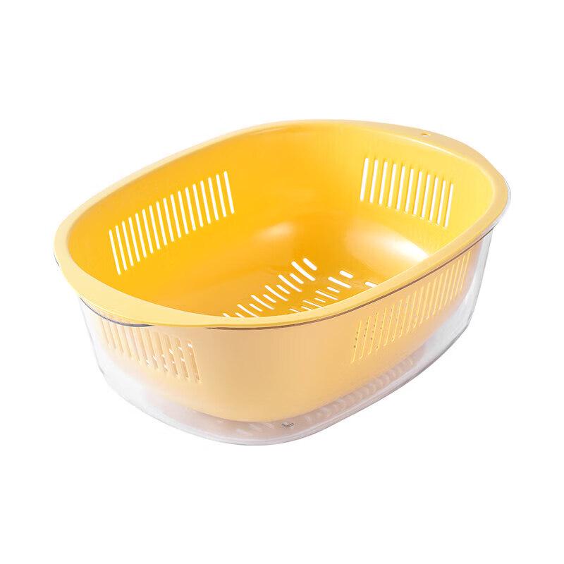 Japanese Style PET Double-Layer Square Drain Basket