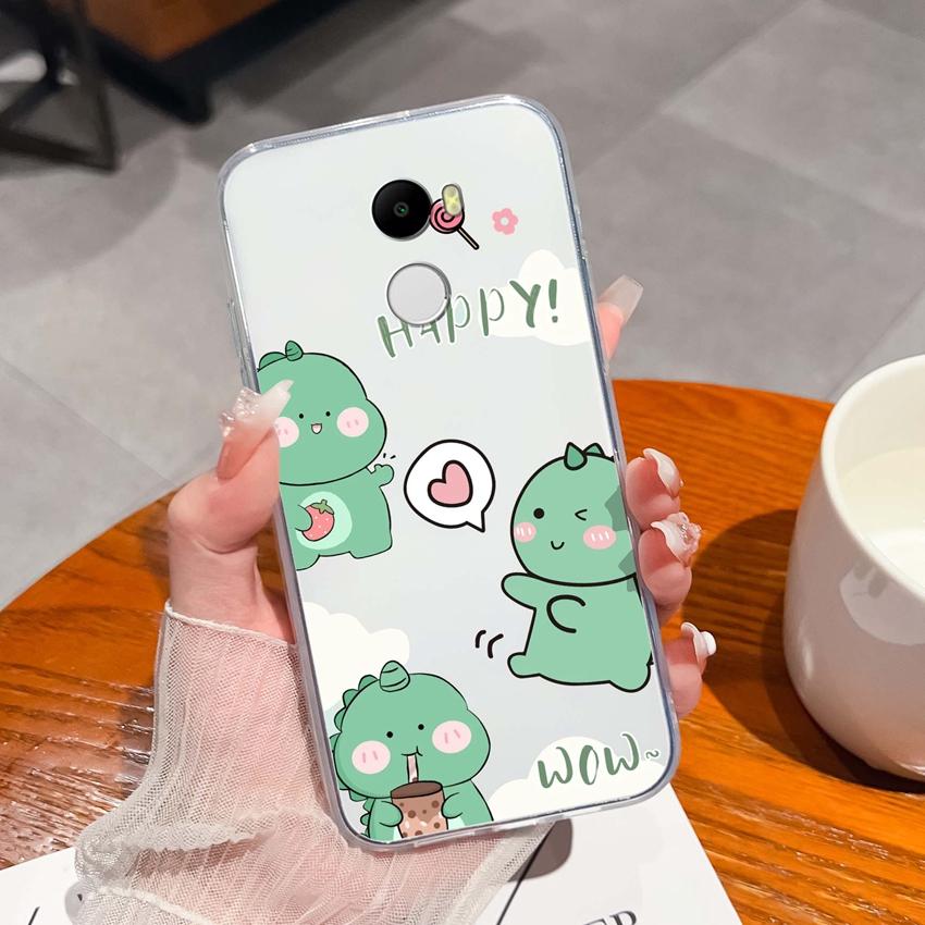 Чехол для Redmi 4 3 6 Pro 4A 4X 5A 5 Plus K90 Милый узор акулы и кошки Телефонные сумки Мягкий ультратонкий ТПУ силикон Противоскользящая оболочка для Redmi Прозрачная задняя крышка