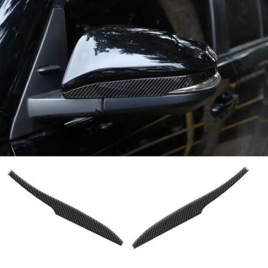 For Toyota 4Runner 10- Real Carbon Fiber Rearview Mirror Molding Cover Trim