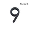 4inch/10cm 3D Black Self-Adhesive ABS Acrylic 0 To 9 Number Plate Sign Door Label Numeral Tag