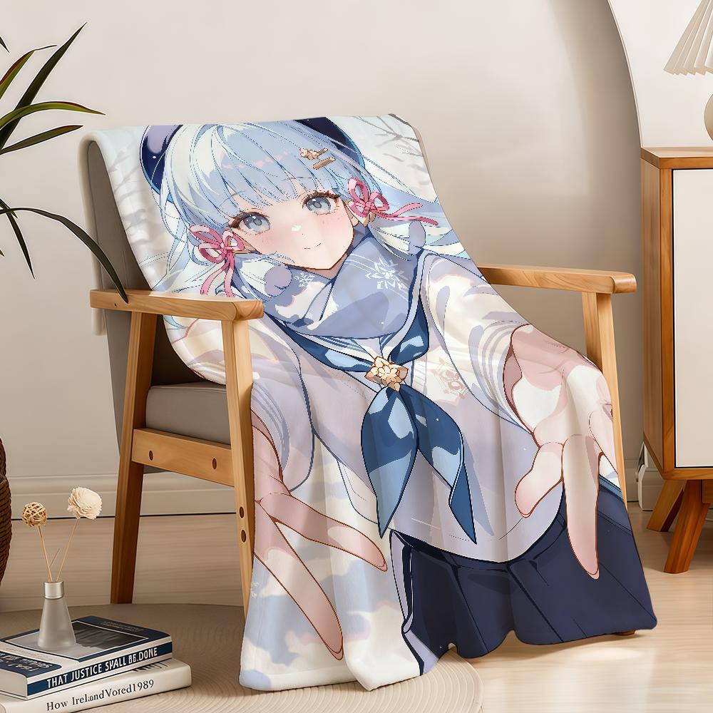Blanket Throw Genshin Super Cosy White In Plush Promise Living Room A Impact Sofa Couch Childish Birthday Made Gifts