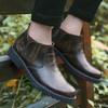 Мужская обувь Длинные ботинки в британском стиле Мужские однотонные ботинки челси Очень большие короткие ботинки Деловая официальная обувь
