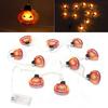 Halloween Lights Pumpkin String Lights 10 LED Battery Operated Halloween Decorative Lamps Accessories Halloween Pumpkin Lights