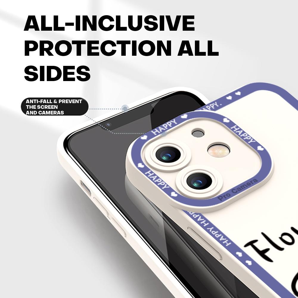 Для iPhone 16 15 14 Pro Max Redmi Note 13 12 Pro Samsung S25 S24 Ultra A13 A14 A15 A16 Цветы Бабочки Дизайн Полный Объектив Камера Защитный Чехол