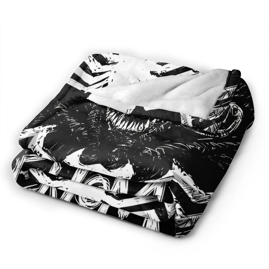 Venom cartoon Blanket  Travel Office Flannel Throw Blanket For Couch Chair Sofa Bed Soft Design Quality Bedspread Gift