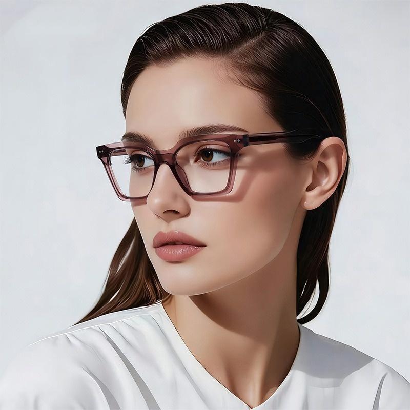 Retro Glasses Frame for Woman Reading Glasses Anti Blue Light Myopia Glasses TR90 Prescription Optical Eyewear