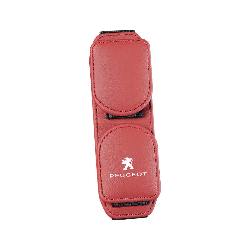 Car Sun Visor Sunglasses Clip Double-layer Ticket Card Clip For Peugeot 3008 308 2008 508 607 106 406 407 307 301 408 5008 4008