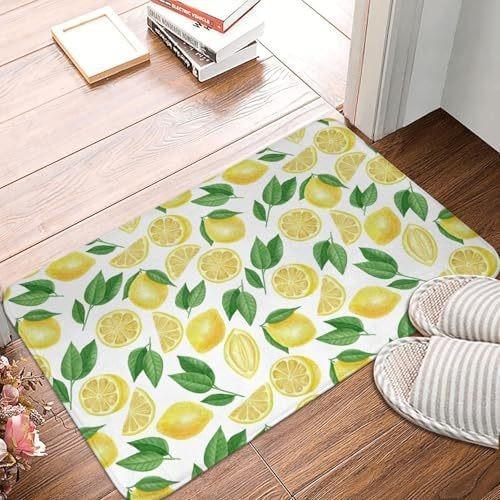 Colorful Rainbow  Welcome Mat with Perfect for Indoor/Outdoor Use in Kitchen Bathroom Non-Slip Carpet Entrance Door Rugs