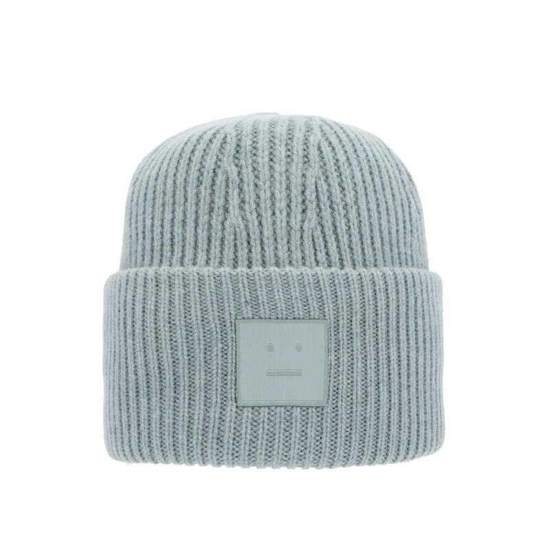 Acne Studios Шапка-бини шерстяная C40425 ПЫЛЬНО-СИНИЙ