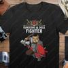 Dungeons and Dogs Fighter DND Inspired Fun Gift Tops DD Fans Men Women Cotton Tees Tabletop D20 Dice RPG Dragons Gamers TShirt