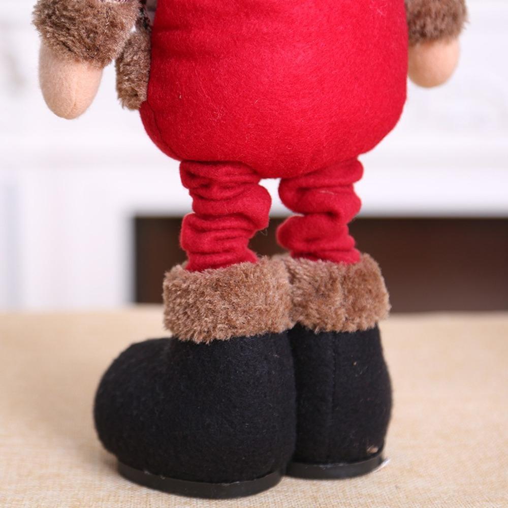 Длинноногая Рождественская Кукла Стоящая Кукла Снеговик Дед Мороз Украшения для Рождественской Елки Снеговик-Олень Реквизит для Торгового Центра Плюшевая Кукла Дети