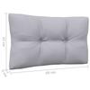 6 Piece Garden Lounge Set with Grey Cushions Solid Pine Wood