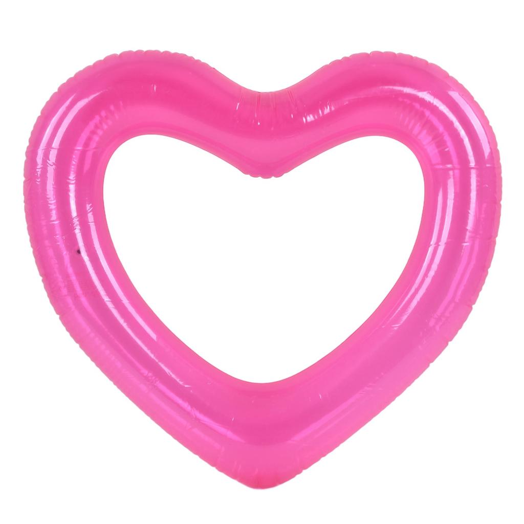 Плавающий поплавок в форме сердца для бассейна из ПВХ, приятный для кожи, легкий, розовый, романтический стиль, для плавания