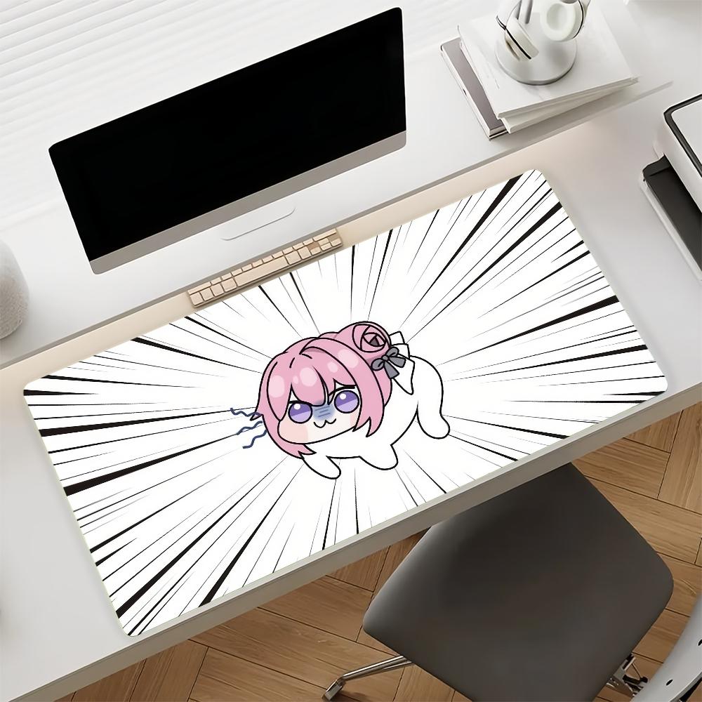 DDoro Cute NNIKKES Game Mouse Pad Nonslip Rubber Gamer Balance Computer Mat Decoracion Deskmat Laptop Office Large