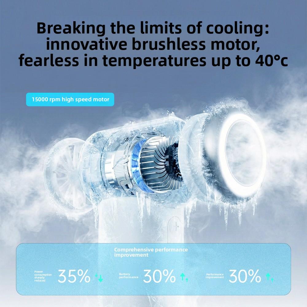 Handheld Small Fan Violent High-speed Fan Electric Fan Small Brushless Silent Charging Electric Mini Fan