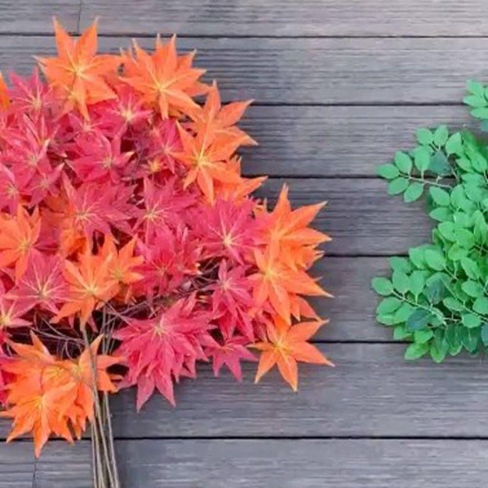 10 стилей Имитация листьев Зеленый цвет Поддельные листья Новые свадебные украшения Украшения для дома