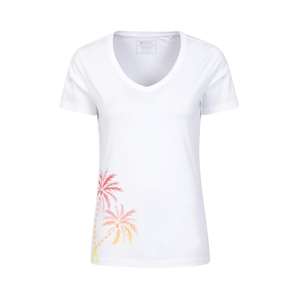 Mountain Warehouse Womens/Ladies Palm Tree V Neck T-Shirt