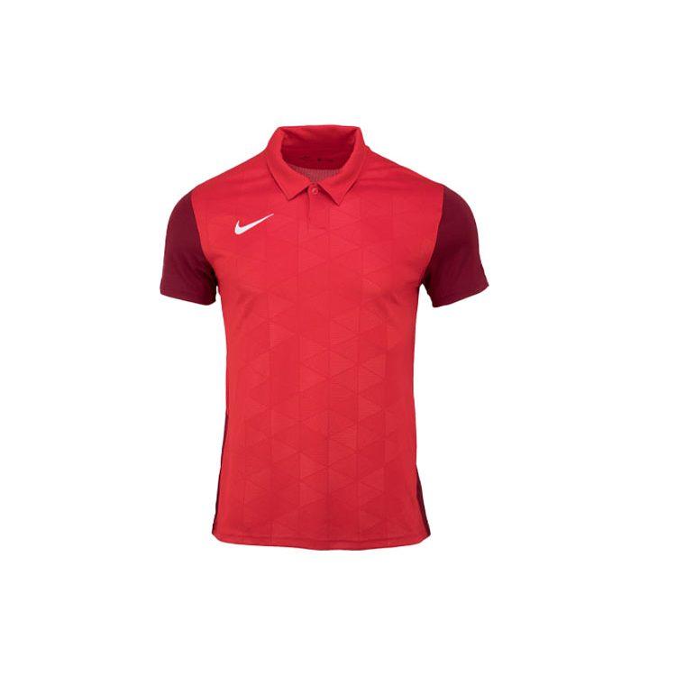 Nike Мужские рубашки-поло Красный воротник-поло Умеренный прямой крой BV6725-657
