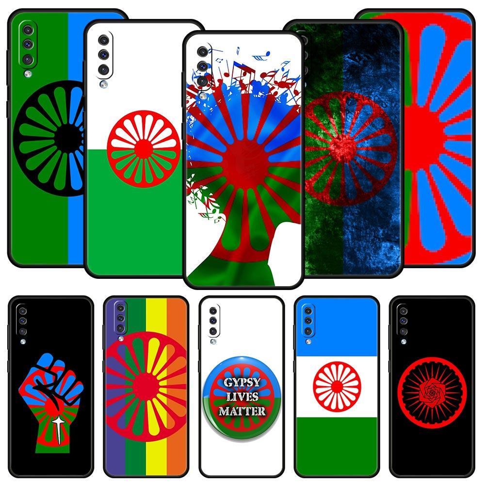 Чехол для телефона с цыганским цыганским флагом для Samsung Galaxy A12 A32 A50 A70 A20E A20S A10 A10S A22 A30 A40 A52S A72 5G A02S Мягкий чехол
