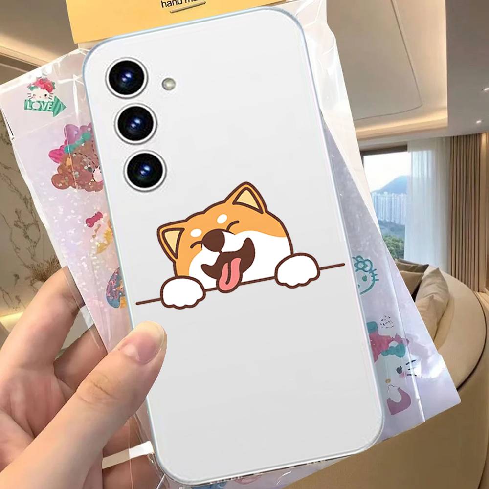 Чехол для телефона S-Shiba I-Inu для Samsung Galaxy Прозрачная крышка A52 A12 A51 S21 Edge S22ULTRA S23 S24 S20LITE Plus Ultra
