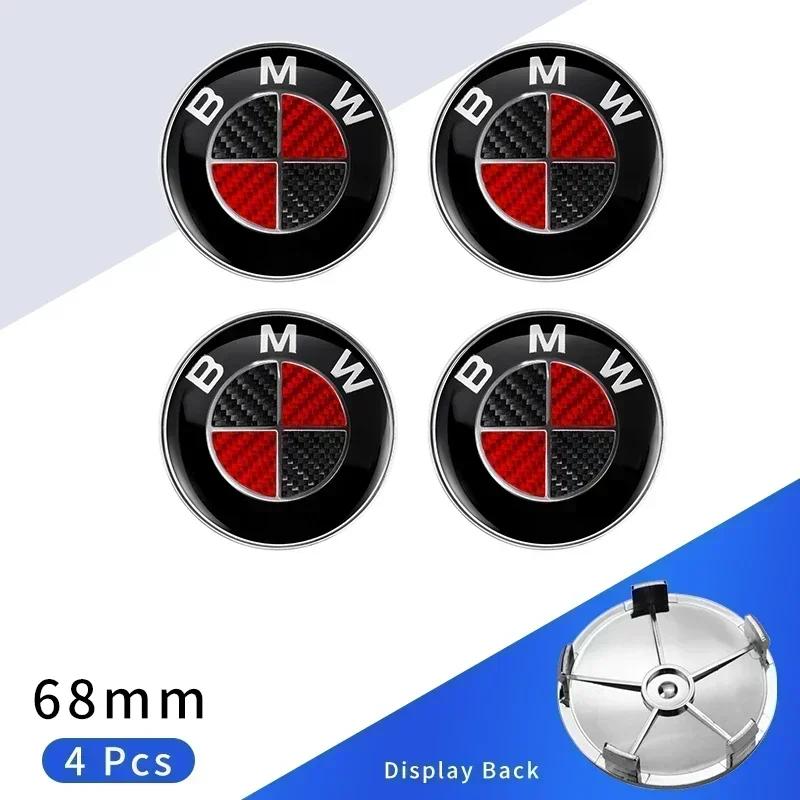 2025 Горячие 4 шт. 68 мм Центральная заглушка колеса автомобиля Логотип Значок ступицы Крышка дисков Для BMW E46 E38 E60 E93 F20 F30 X3 X5 Синий Белый Черный Anniver