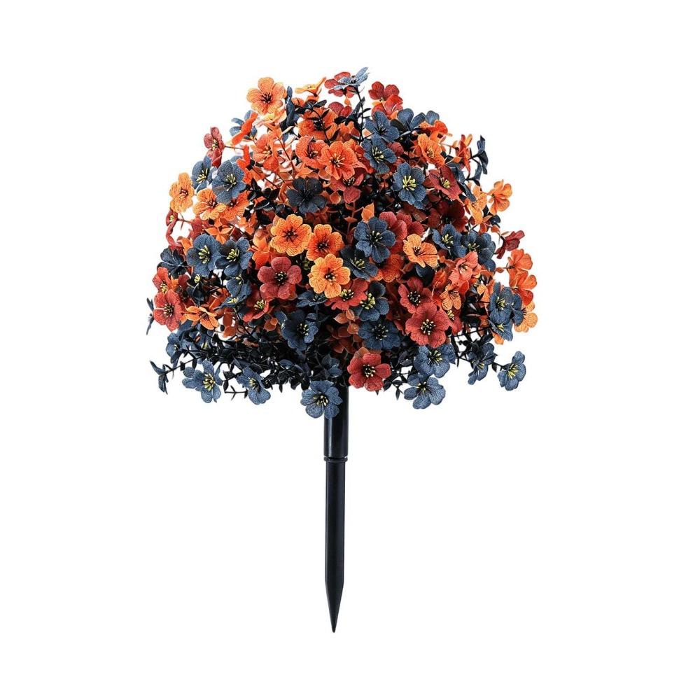 Realistic Yugali Pumpkin Ground Stake Artificial Eucalyptus Wall Hanging Plant Porch Garden