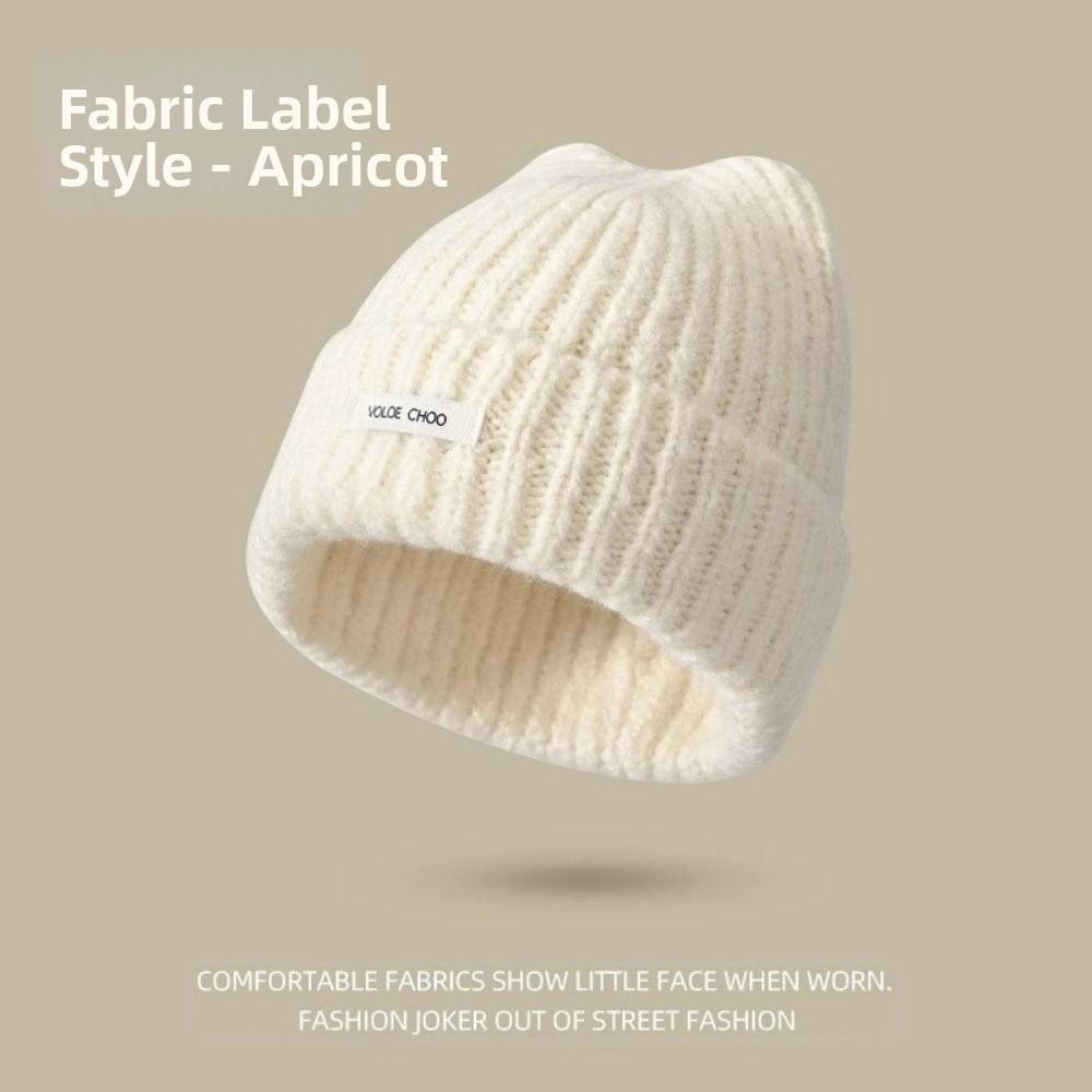 High Quality Solid Color Knitted Beanies Anti-cold Outdoor Winter Autumn Hats Keep Warm Ladies Casual Cap For Women/Men/Students