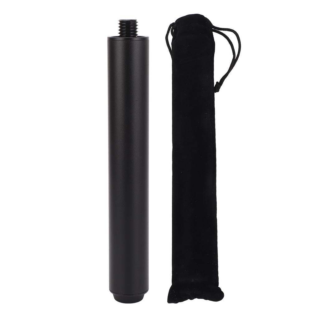 Billiard Pool Cue Extender 8 Inch Aluminum Pool Cue Extension Stick with Rubber Rear Plug Billiard