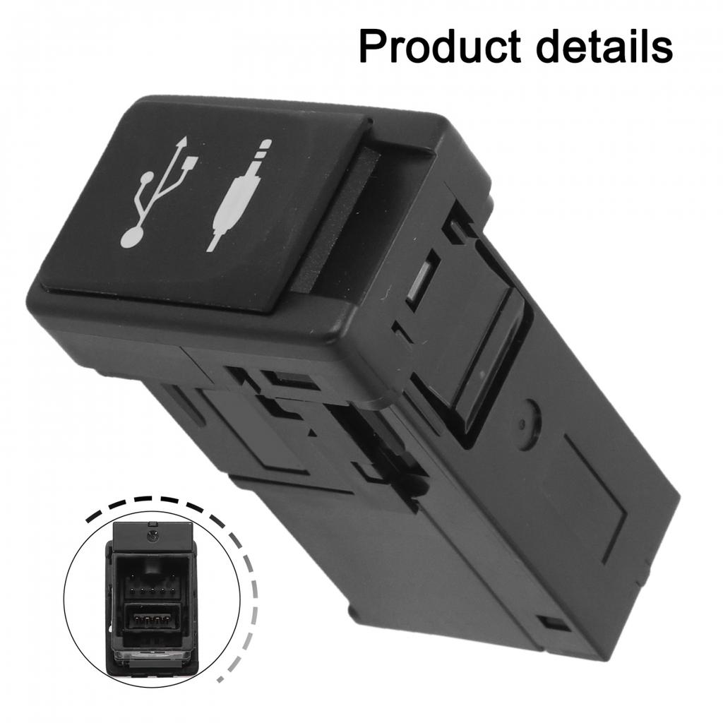 For Toyota Center Console USB AUX Audio Adapter Socket from Year 14 19