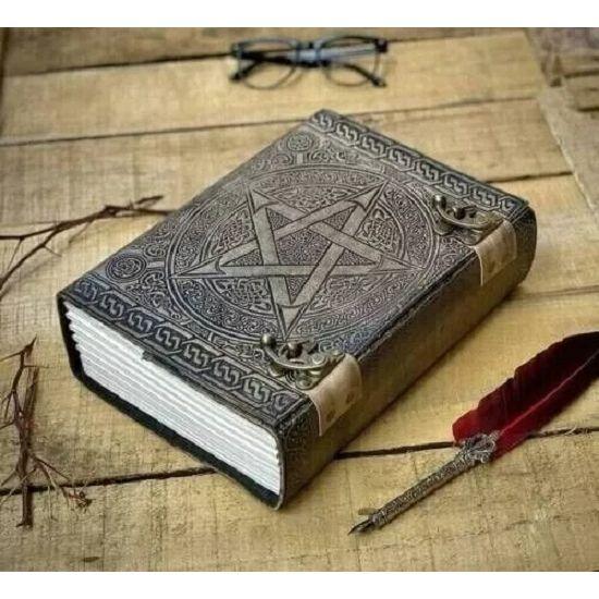 Антикварная пентаграмма, 620-страничный кожаный журнал, книга с подкладкой и без подкладки, альбом для рисования, дневник
