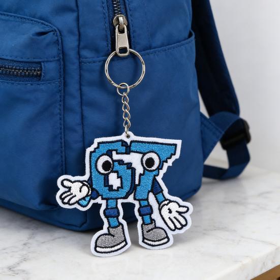 67 Брелок Синий Мультяшный Дизайн Легкий Компактный Держатель для Ключей Подвеска на Рюкзак Аксессуары Декоративный Шарм для Сумки