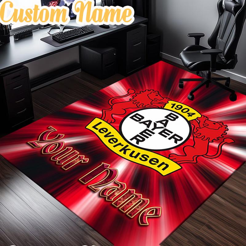 Custom Name Bayer 04 Crest Rug, Office Rug, Chair Rug, Carpet for Living Rooms, Doormat Game Rug Home Decor Christmas Gifts