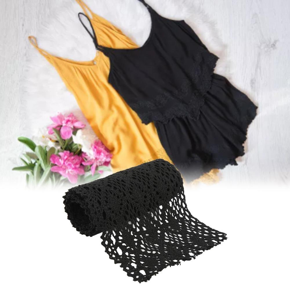 1PCS 12cm Width Cotton Thread Exquisite Design Decorative Trim Lace Ribbon For Clothing Decoration