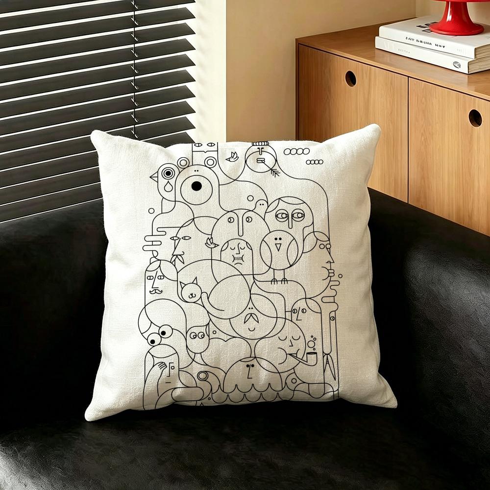 Artist JJonathan CCalugi Cushion Cover Creative  pillowcases for interior decoration office living room home Car hot