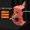 1PC Cable Stripper, Manual Quick Stripper, Adjustable Handheld Wire Stripper, Plastic Skin Rubber Material Outer Skin Peeling