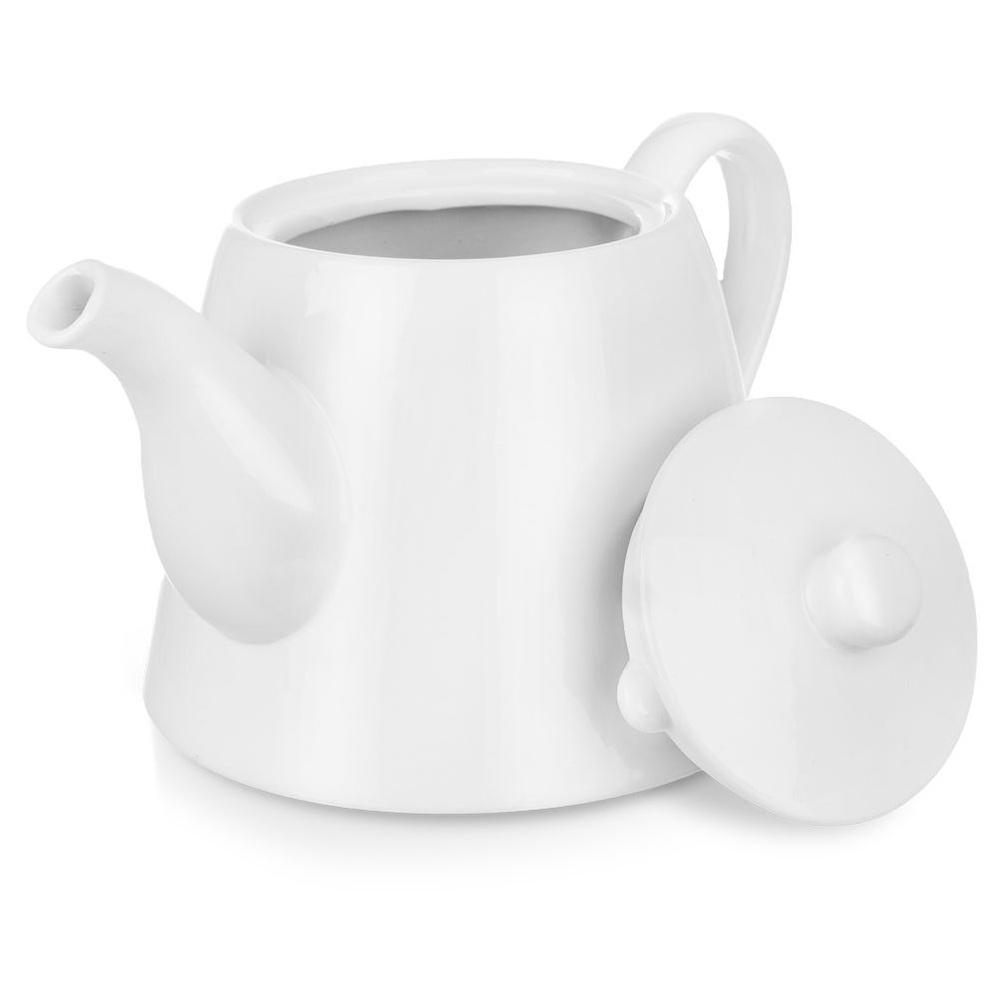 Dzbanek Porcelanowy Biały Stołowy do Kawy Herbaty Ziół Naparów Napojów 2L
