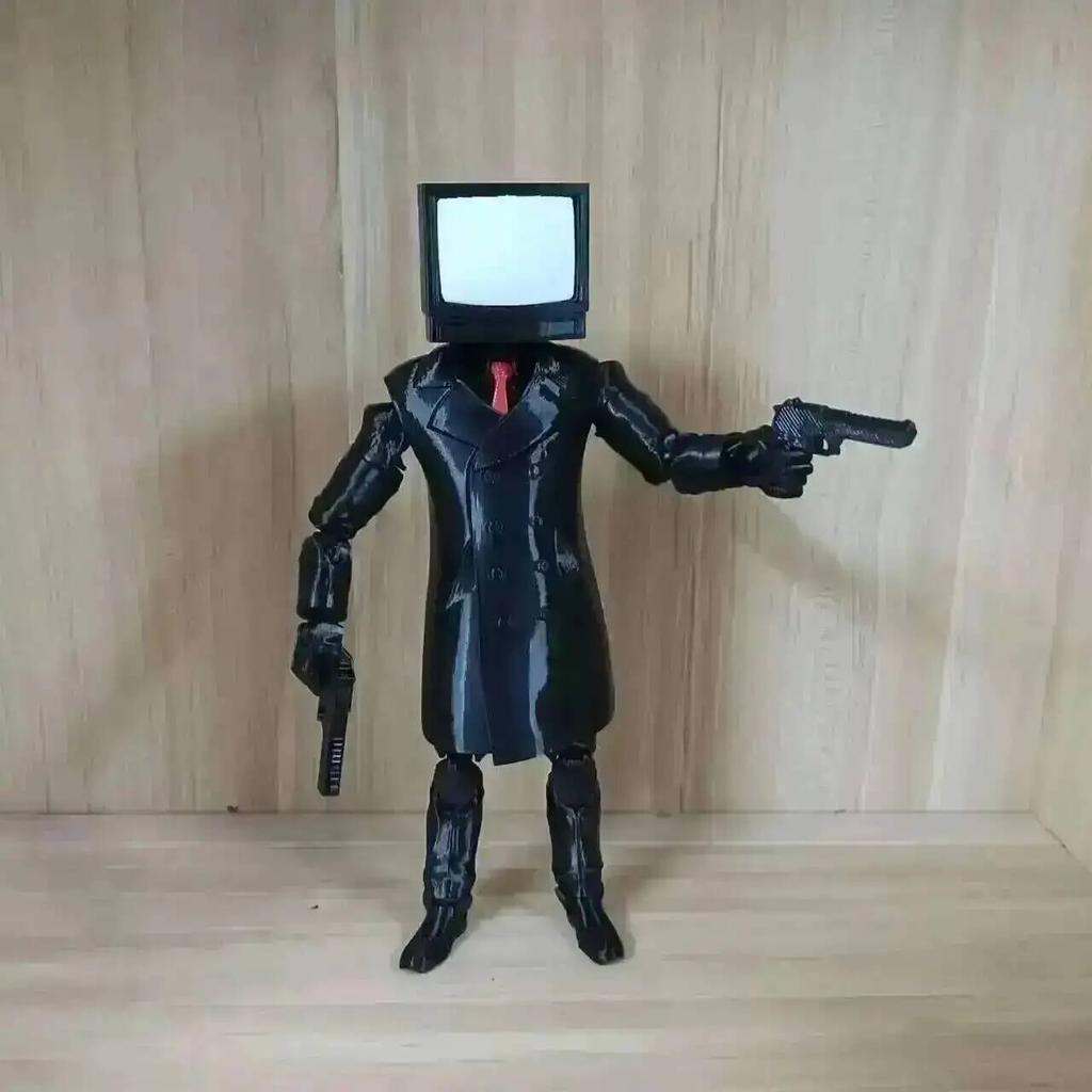 Скибиди Туалет 3D шарнирная игрушка Скибиди Туалет манекен 13 Бурильщик Бурильщик Фигурка Шарнирная фигурка Скибиди Туалет ТВ Человек Игрушка